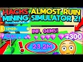 GEM HACK ALMOST BREAKS MINING SIMULATOR 2 Roblox