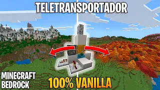 Cómo construir una Teletransportador en Minecraft Bedrock 100% Vanilla