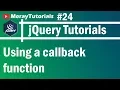 jQuery 24 - Using a callback function