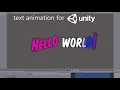How to animate text in Unity TextMesh Pro Effect