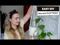 DIY Macrame Plant Hanger Easy Beginner Tutorial