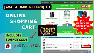 Online Shopping System Java E-Commerce Project with Source Code Shopping Cart Part-1 DEMO