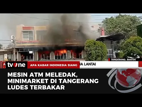 DUAAR! Detik-detik Ledakan di Minimarket sebabkan Kebakaran Hebat