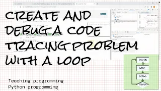Create and debug a code tracing problem with a loop