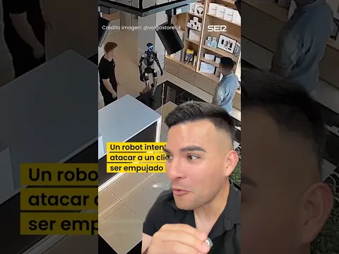 Robot ataca a una persona después de ser rempujado