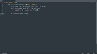 Leetcode 145 Binary Tree Postorder Traversal in Python Python Leetcode Python Coding Tutorial