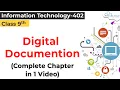 COMPLETE UNIT - Digital Documentation Class 9 IT Class 9 Documentation