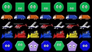 Patterns Collection - ABAB ABC Patterns with Shapes Colors Vehicles