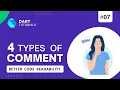 All type of comments in dart Dart comments