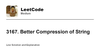 3167 Better Compression of String Leetcode Medium