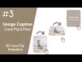 CSS Image Caption Tutorial - 3D Flip Card Hover Effect