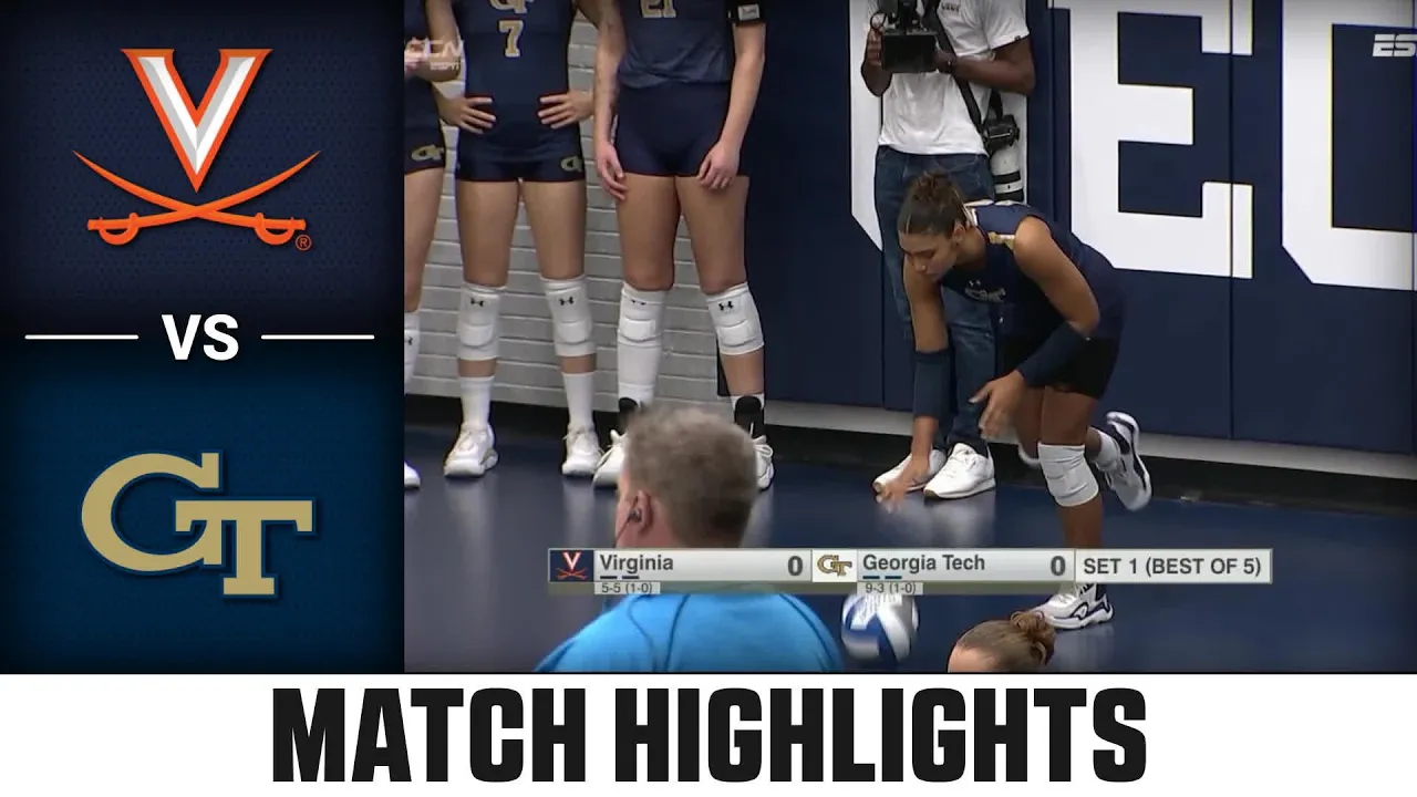 Virginia vs. Georgia Tech Match Highlights | 2026 ACC Volleyball