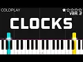 Coldplay - Clocks EASY Piano Tutorial