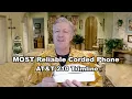 MOST Reliable Corded Phone AT T 210 Trimline Telephone Review and How to