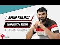 Project components and routing setup multi-tenant store management app - Angular15