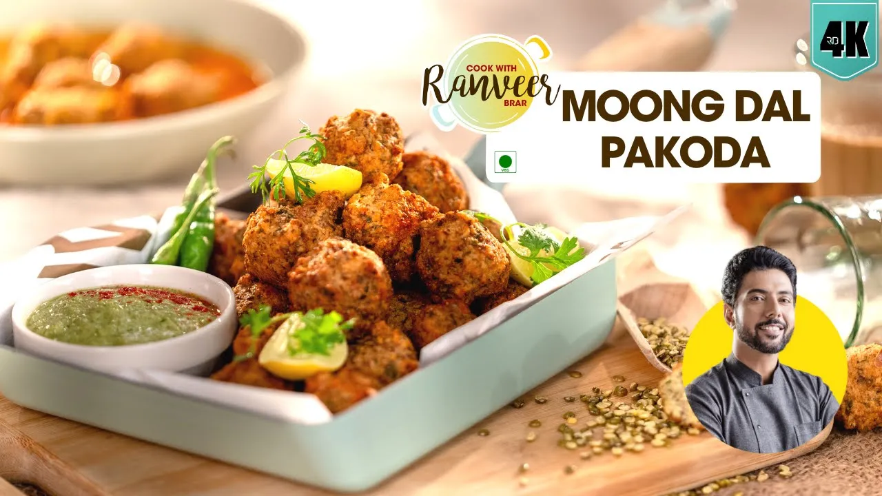 Moong Dal Pakoda         Pakoda Kadhi bonus recipe   Peanut Chutney   ChefRanveer