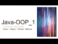 Java OOP - Class
