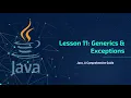 Java Tutorial Series Lesson 11 - Generics Exceptions