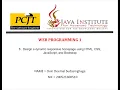 Web Programming Task 06 1st year Java institute