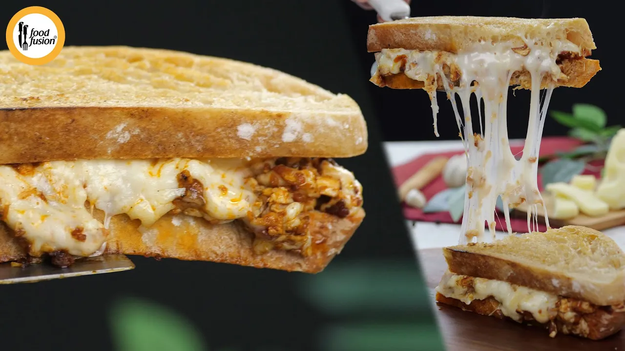 Buffalo Chicken Melt Sandwich Recipe by Food Fusion