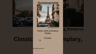 Quintessential Definition Synonyms and Example