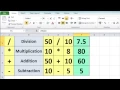 Excel 2010 Tutorial For Beginners - Calculation Basics Formulas Microsoft Excel