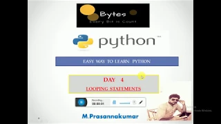7 Python Tutorial for Beginners Looping statements while for break continue