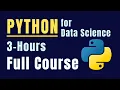 Python for Data Science - Course for Beginners 3 Hours Learn Python Pandas NumPy Matplotlib
