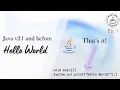 Your First Java Program Hello World Core Java Ep