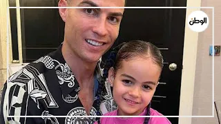 ابنة كريستيانو رونالدو تتحدث اللغة العربية بطلاقة والجمهور مخارج الحروف ولا غلطة 