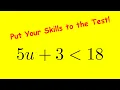 Solving Inequality 5u 3 18 Tutorial Step-by-Step Guide