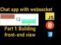 Chat application in vanilla Javascript using socket io