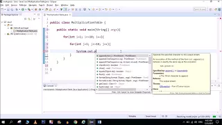 Java - Multiplication Table