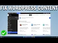 How To Fix WordPress Page Content Not Showing