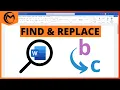 How to Use Find and Replace in Microsoft Word