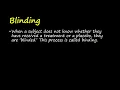 Placebo effect Replication Randomization Blinding