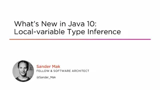 Course What s New in Java 10 Local-variable Type Inference