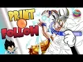 DRAGON BALL Z COLORING PAGES GOKU ultra instinct PRINTABLE