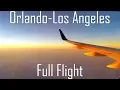 FULL FLIGHT Orlando to Los Angeles B757-200 Delta Air Lines DL1851
