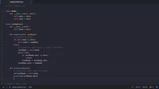 Data Structures Singly Linked List in Python 3 Part