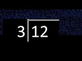 Divide 12 by 3 remainder Division with 1 Digit Divisors How to do