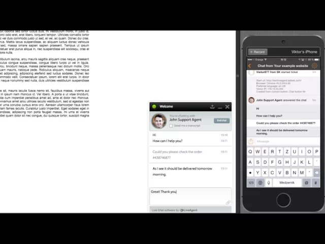 Thumbnail for Hur man chattar på språng med LiveAgent iOS-app