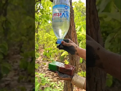Survival Skills Mom Shows How to Make Soap and Water in forest #campping #outdoors #useful