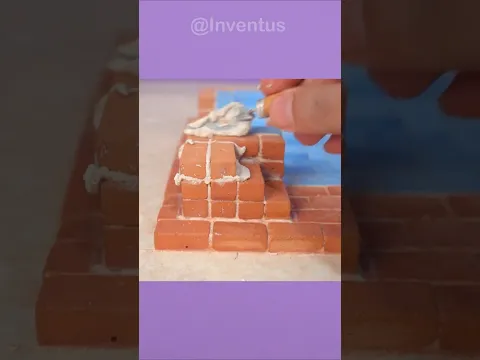 DIY Mini Construction   Mini Bricks Water Fountain #inventions #diy #miniature
