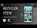RecyclerView in Android Studio using Kotlin Part 1