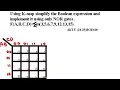 K-Map simplify boolean expression using k-map and implement using NOR gates only PYQ BOE410