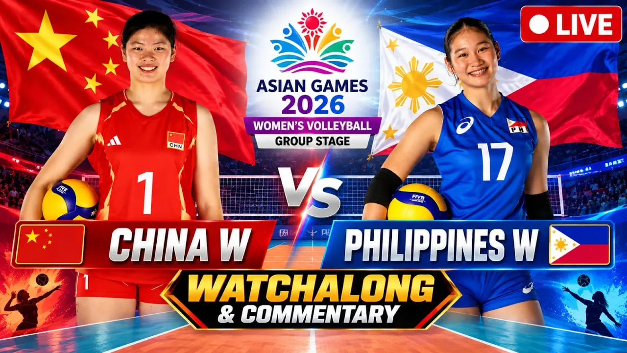 China W vs Philippines W Live Asian Games Women's Volleyball Watchalong & Commentary