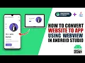 Download Lagu How to convert website into an Android App using WebView in Android Studio 🔥