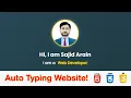 How to Create an Auto Typing Website Using HTML CSS and JavaScript Full Responsive Tutorial