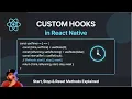 Build a TIMER Hook in React Native with SECRET Start Stop Methods